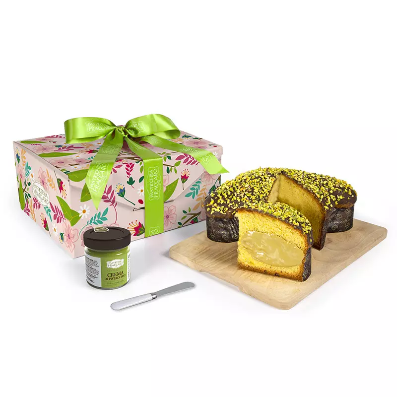 Colomba with Chocolate Top and Spreadable Chocolate