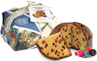 Panettone with Red Mountain Fruits
 - Hand wrapped Line