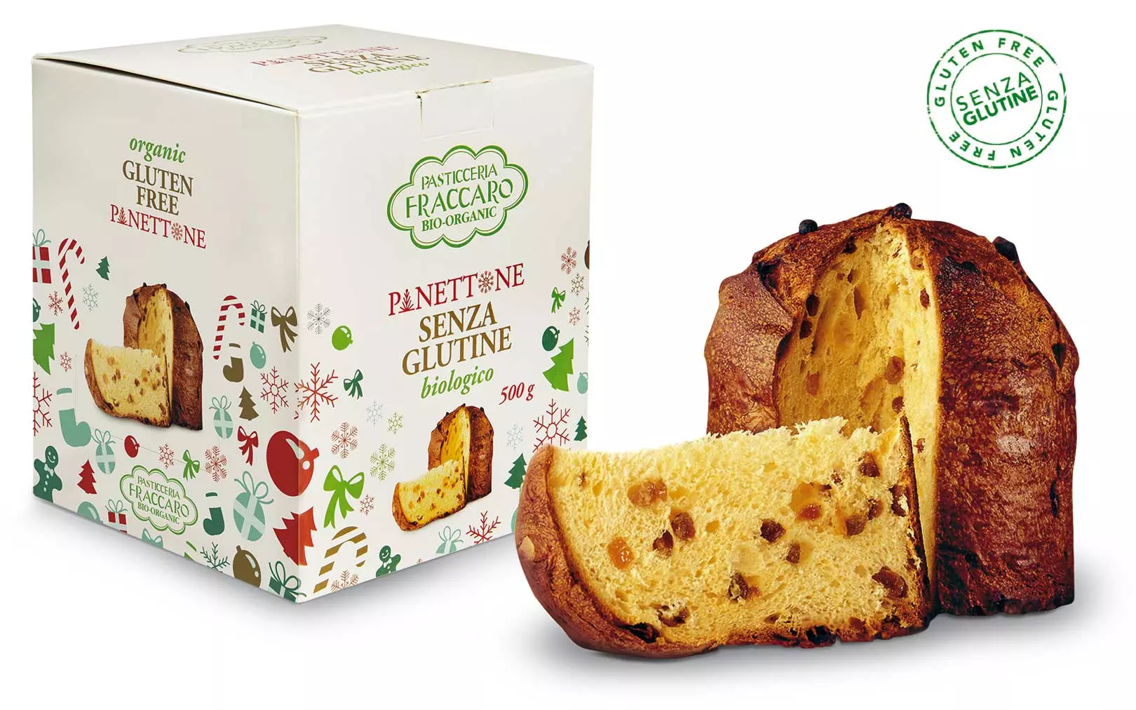 Panettone Sans Gluten 500 g Pasticceria Fraccaro Bio