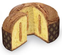 Panettone with Salted Caramel Cream