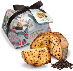 Organic Panettone with Chocolate Chips - Bio Hand Wrapped Line