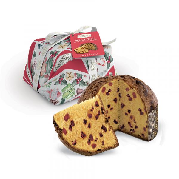 Panettone with Cranberries and Black Cherries