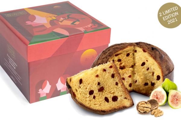 Panettone with Cilento Candied Figs and Italian Walnuts- Panettone d’Artista Line