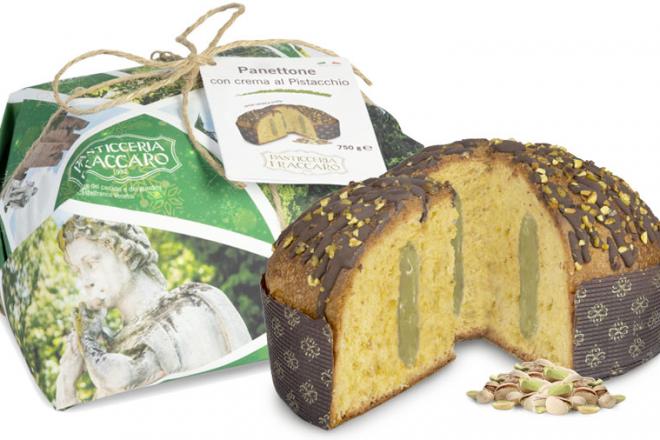 Panettone with Pistachio - Hand wrapped Line