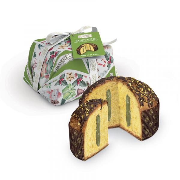 Panettone with Pistachio - Hand wrapped Line