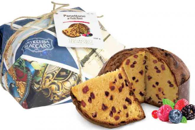 Panettone with Red Mountain Fruits - Hand wrapped Line